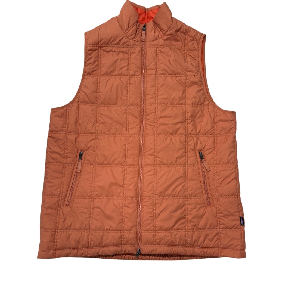 Patagonia Orange Quilted Puffer Vest